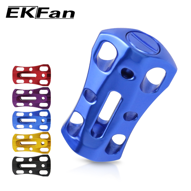 Reel Handle - EKFan 1pc Aluminiumlegering Uitgeholde Platte Spinning