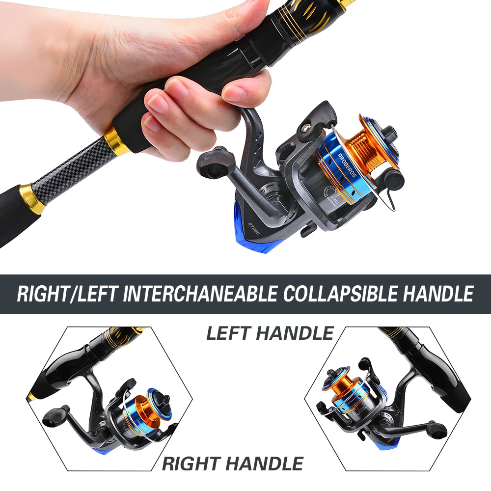 PROBEROS 1,5 m-2,4 m hengel en - Spincast Reel recensie en prijs